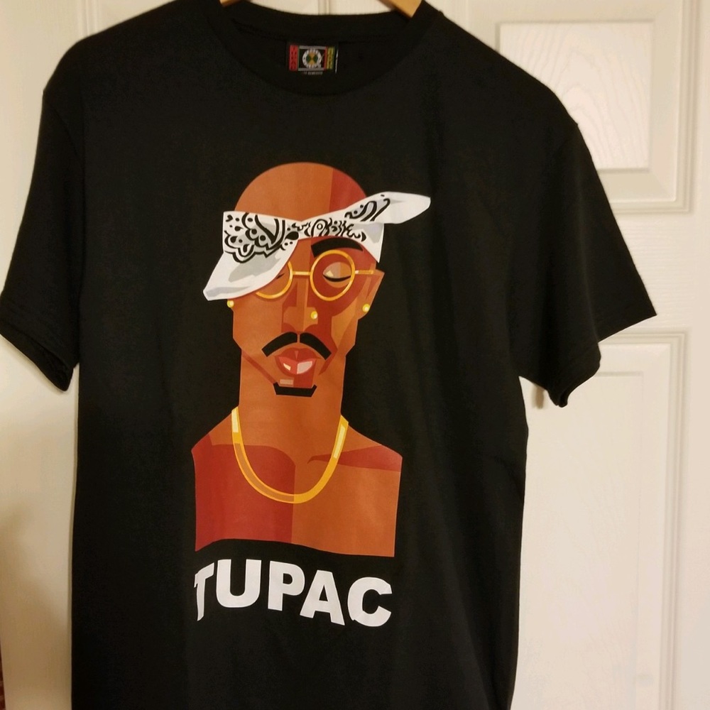 Cross Colour Tupac Shakur Pop Art Shirt - Gem